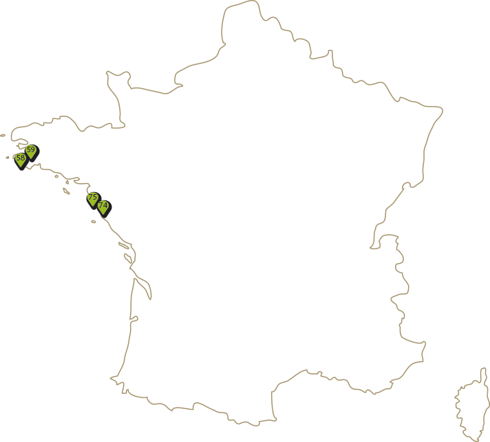 Carte des randonnées en France